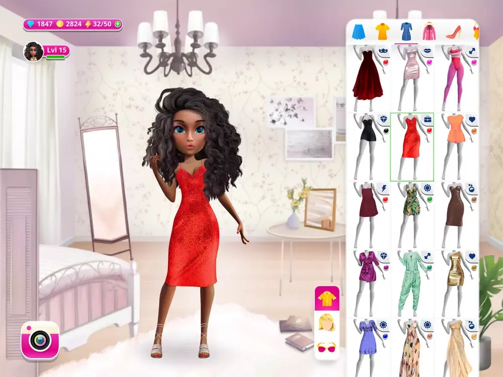 ภาพหน้าจอของ iDolly Top Blogger: Dress Up iPad 