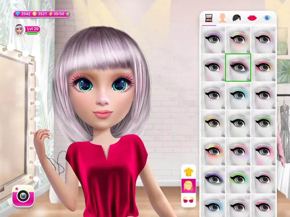 ภาพหน้าจอของ iDolly Top Blogger: Dress Up iPad 
