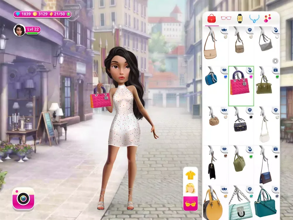 ภาพหน้าจอของ iDolly Top Blogger: Dress Up iPad 
