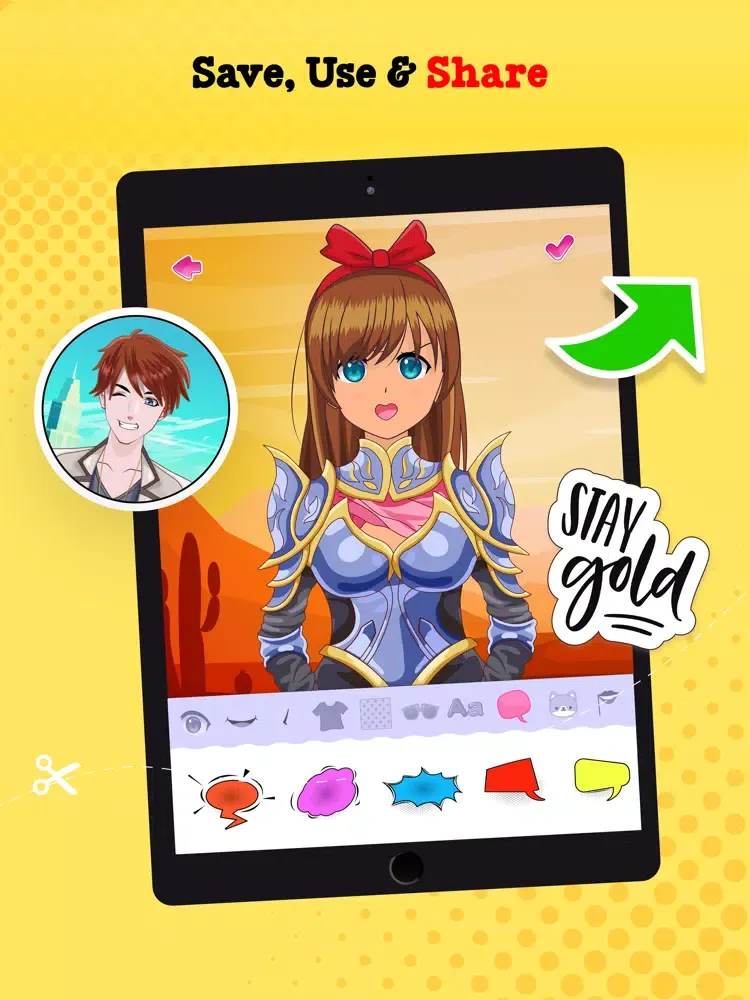 Anime Avatar Maker iPad  스크린샷