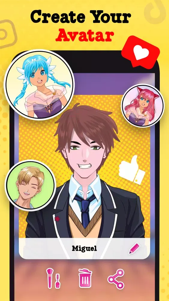 Anime Avatar Maker 스크린샷