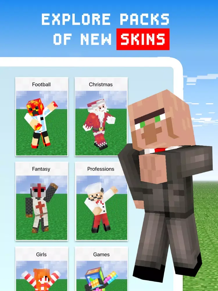 Skins Mods Maps for Minecraft! iPad  স্ক্রিনশট