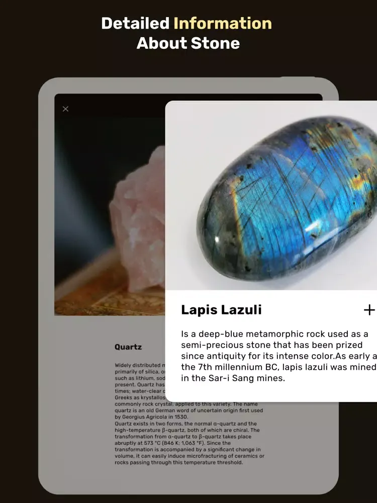 Rock Identifier + iPad  Screenshots
