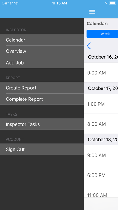 Captures d'écran de MI&T Inspector App