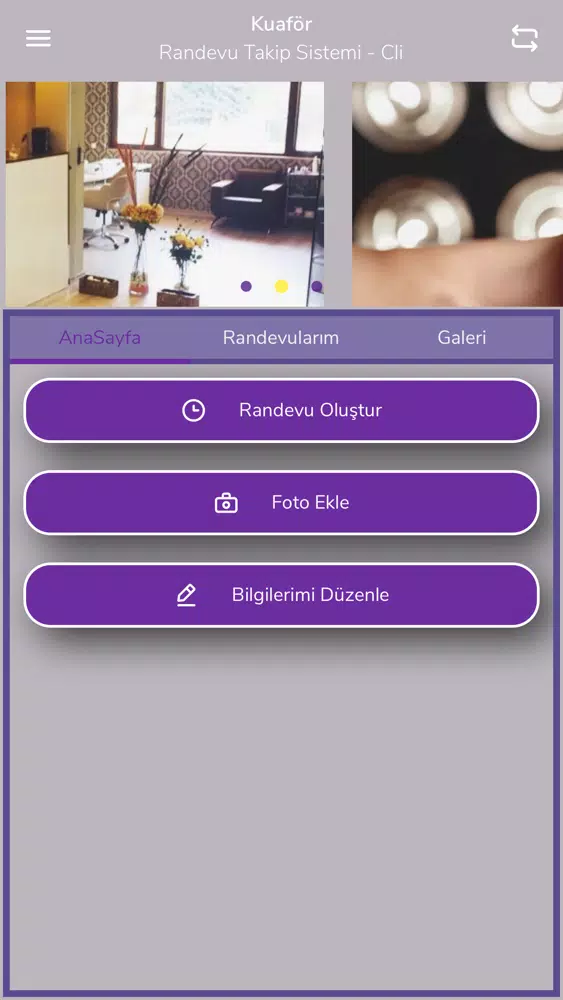 تصاویر Kuafor Randevu Takip - CLI