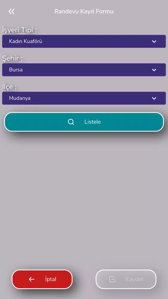 تصاویر Kuafor Randevu Takip - CLI