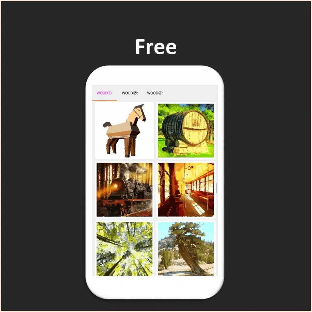 Color by Number - wood Screenshots