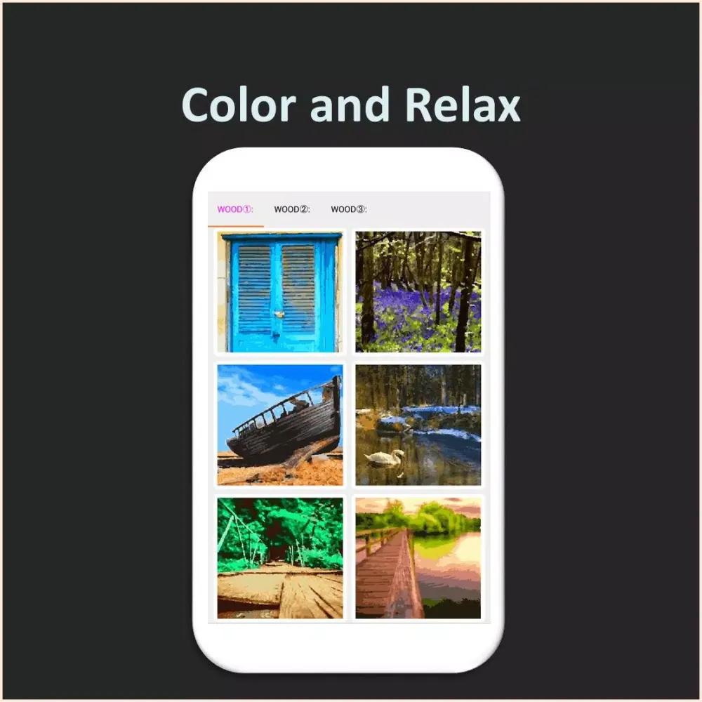 Color by Number - wood Screenshots