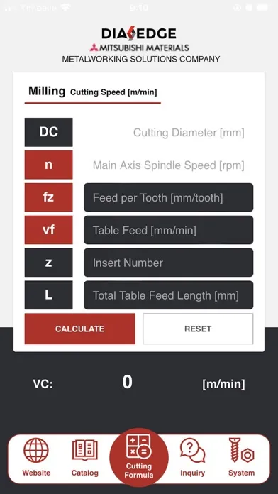Zrzuty ekranu Cutting Formula