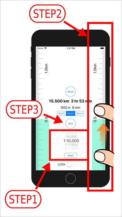 MapRuler for paper map スクリーンショット