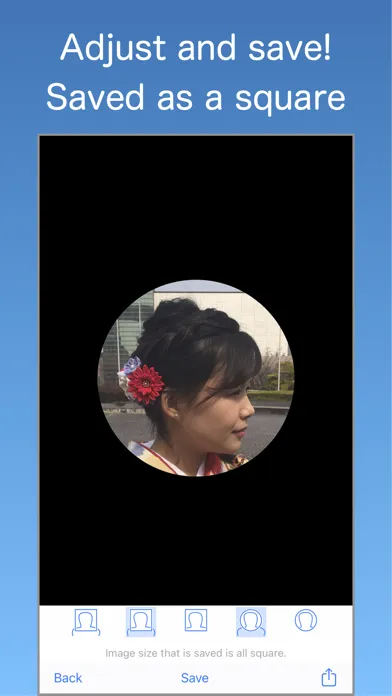Tangkapan skrin SNS Profile Image maker