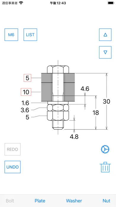 Zrzuty ekranu Bolt Length - (Nominal Length)