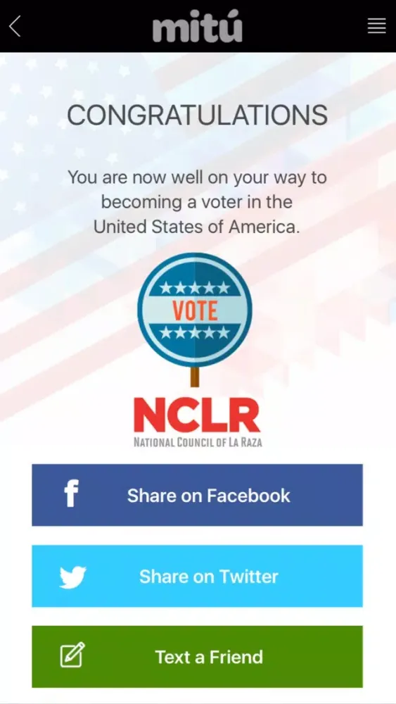 Ảnh chụp màn hình của Latinos Vote
