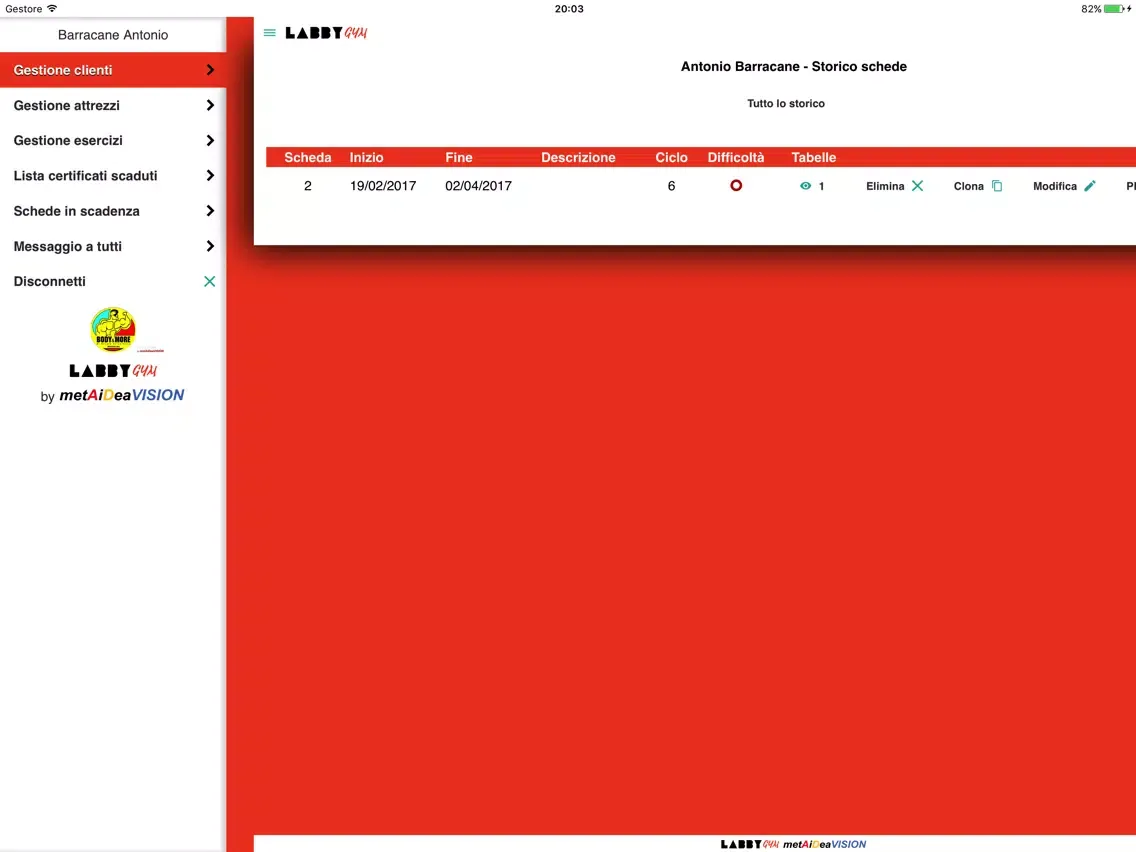 BODY&MORE PT LabbyGym iPad 應用截圖
