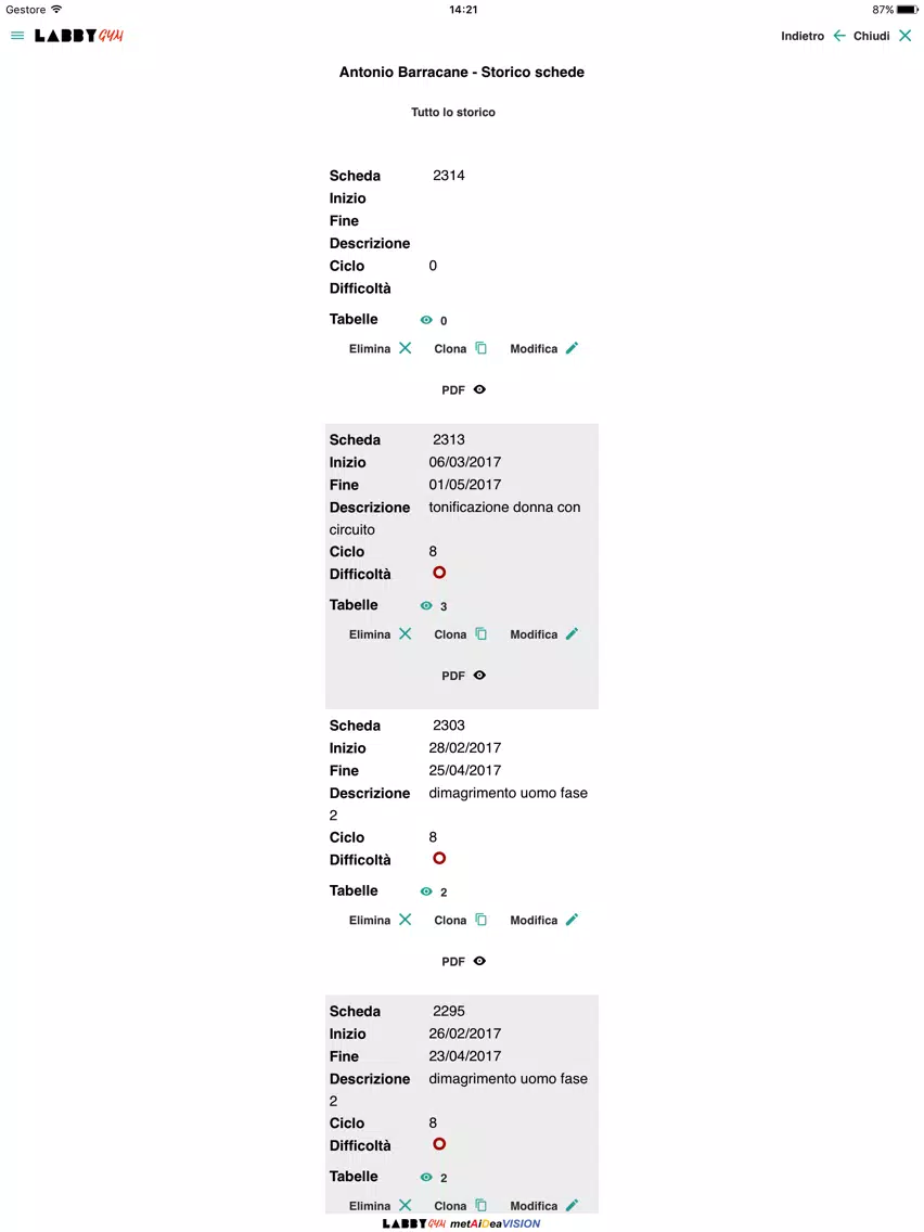 Epoque Fitness PT LabbyGym iPad  Screenshots