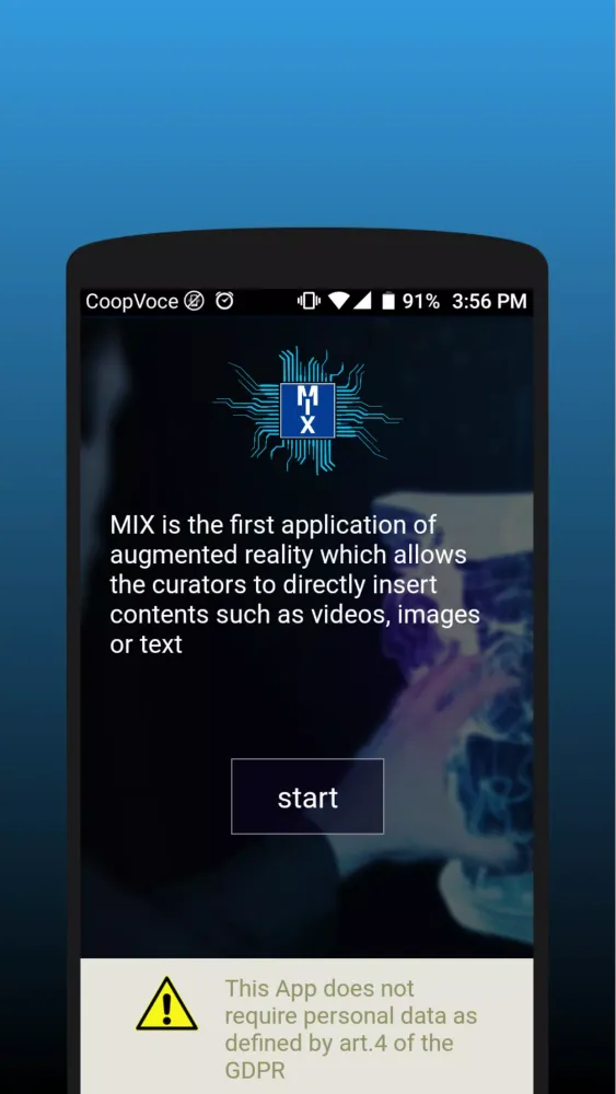 Captures d'écran de MIX-AR eXperience