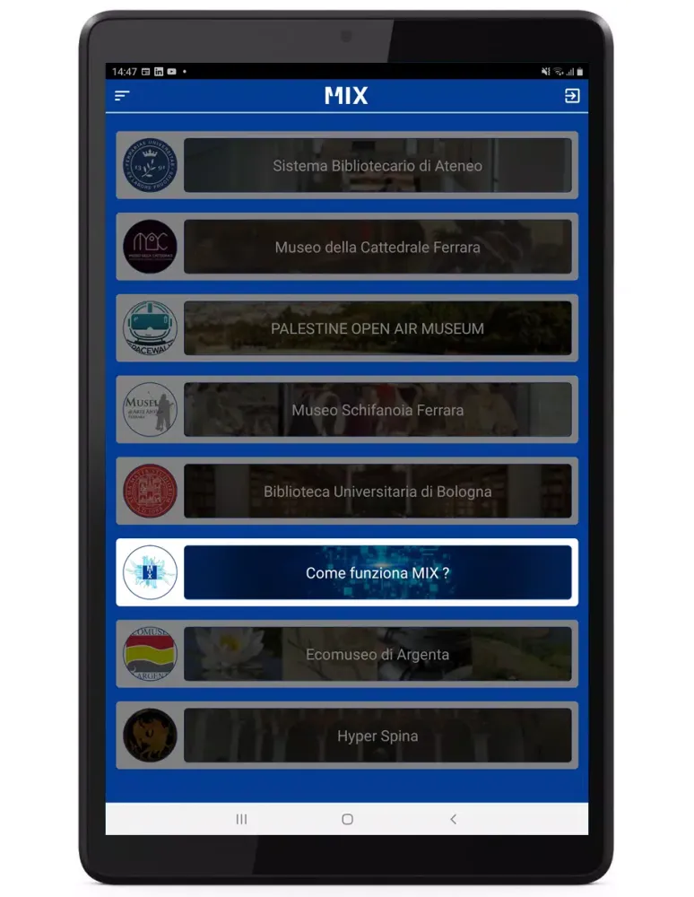 Captures d'écran de MIX-AR eXperience
