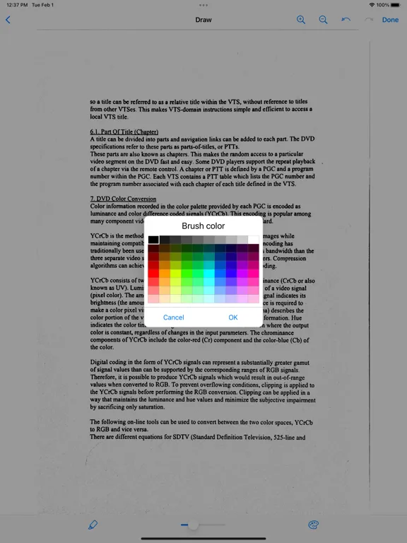 Tangkapan skrin MDScan + OCR iPad 