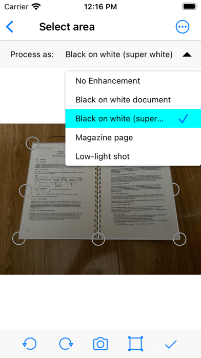 Tangkapan layar MDScan + OCR