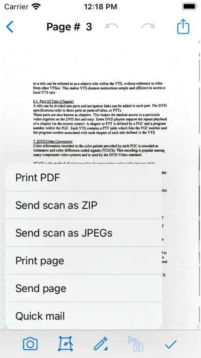 Tangkapan skrin MDScan + OCR