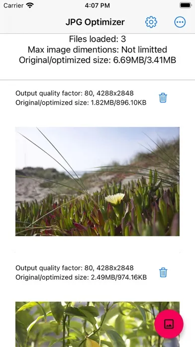 Скриншоты JPG Optimizer