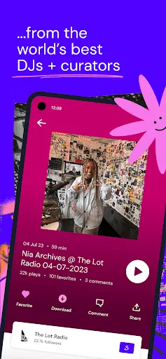 Captures d'écran de Mixcloud - Music, Mixes & Live