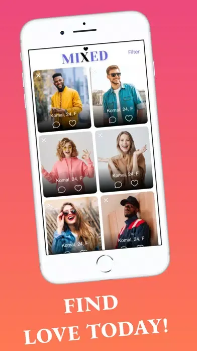 Captures d'écran de Mixed: Interracial Dating App