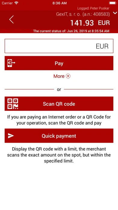 Tangkapan layar Gexpay - Digital mobile wallet