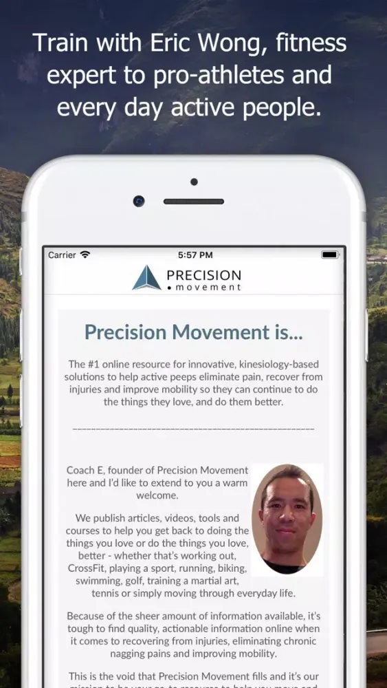 Zrzuty ekranu Precision Movement Coach