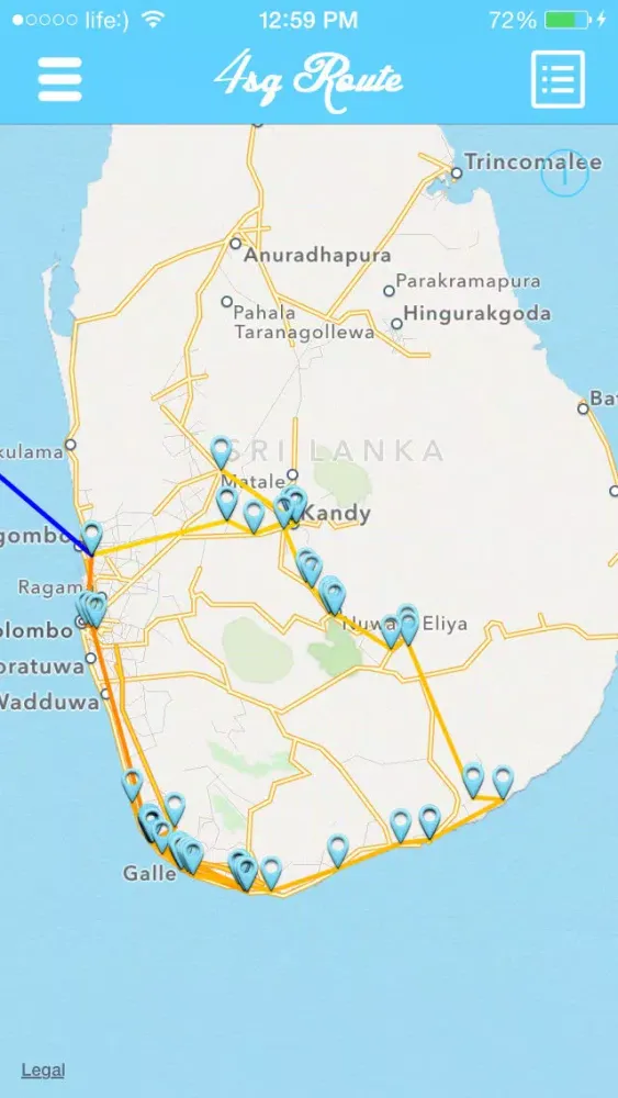 Screenshot di 4sqRoute