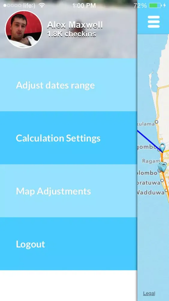 Screenshot di 4sqRoute