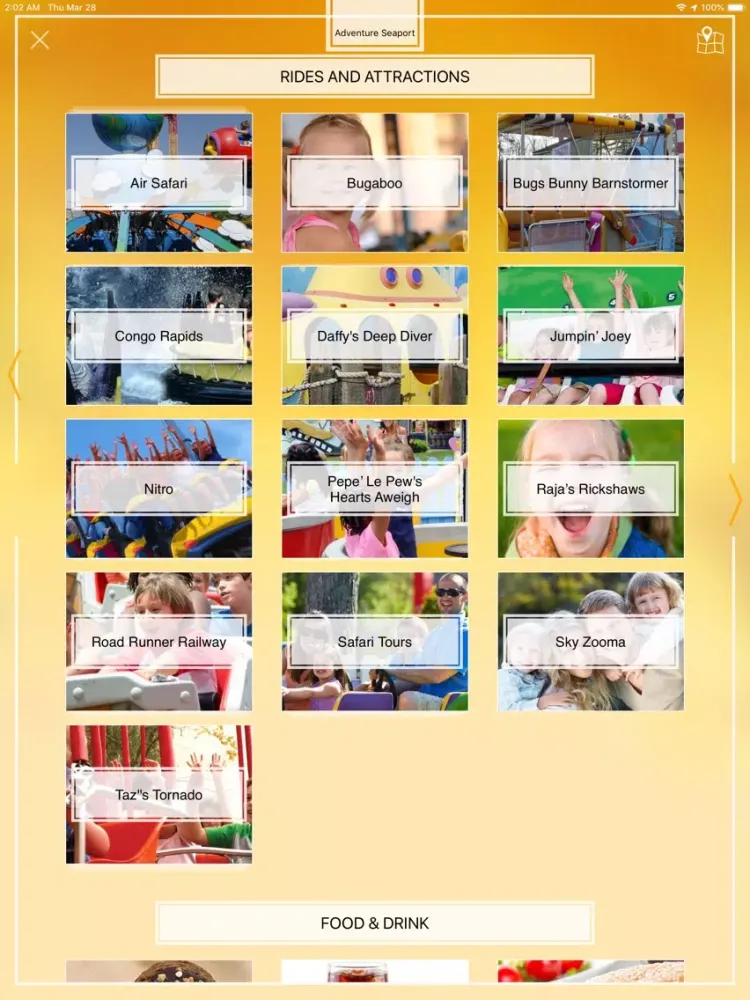 Offline Guide: Six Flags iPad  Screenshots