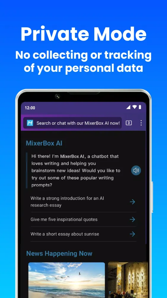 Tangkapan layar MixerBox AI