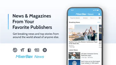 تصاویر MixerBox Breaking News Alerts