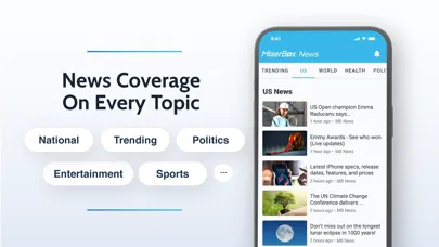 تصاویر MixerBox Breaking News Alerts