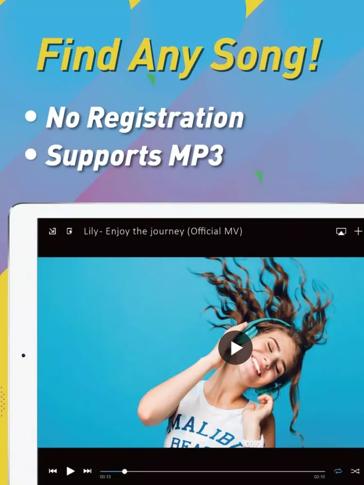 Tangkapan skrin Unlimited Music MP3 Player iPad 