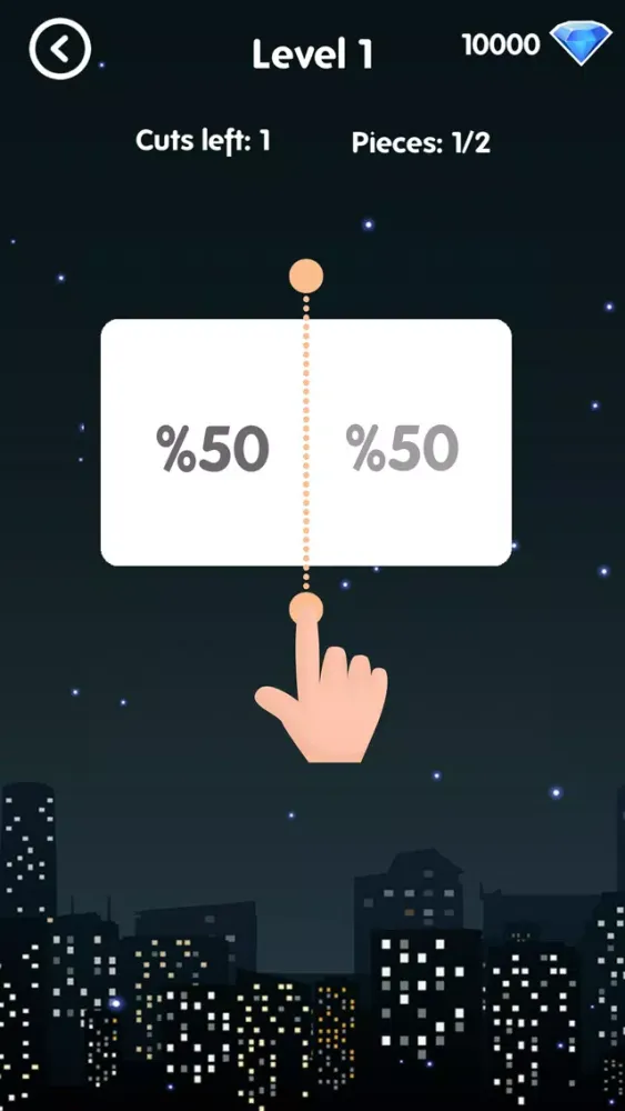 50 50: Addictive Shape Cutting سکرین شاٹس
