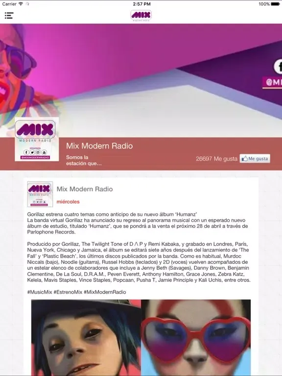 Zrzuty ekranu MIX RADIO iPad 