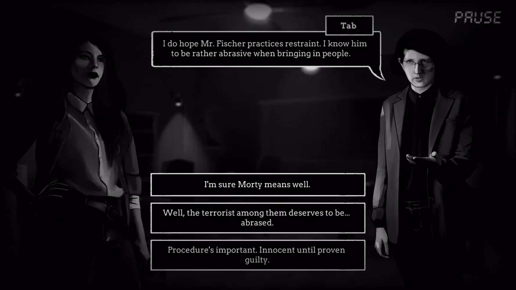Screenshot di Interrogation