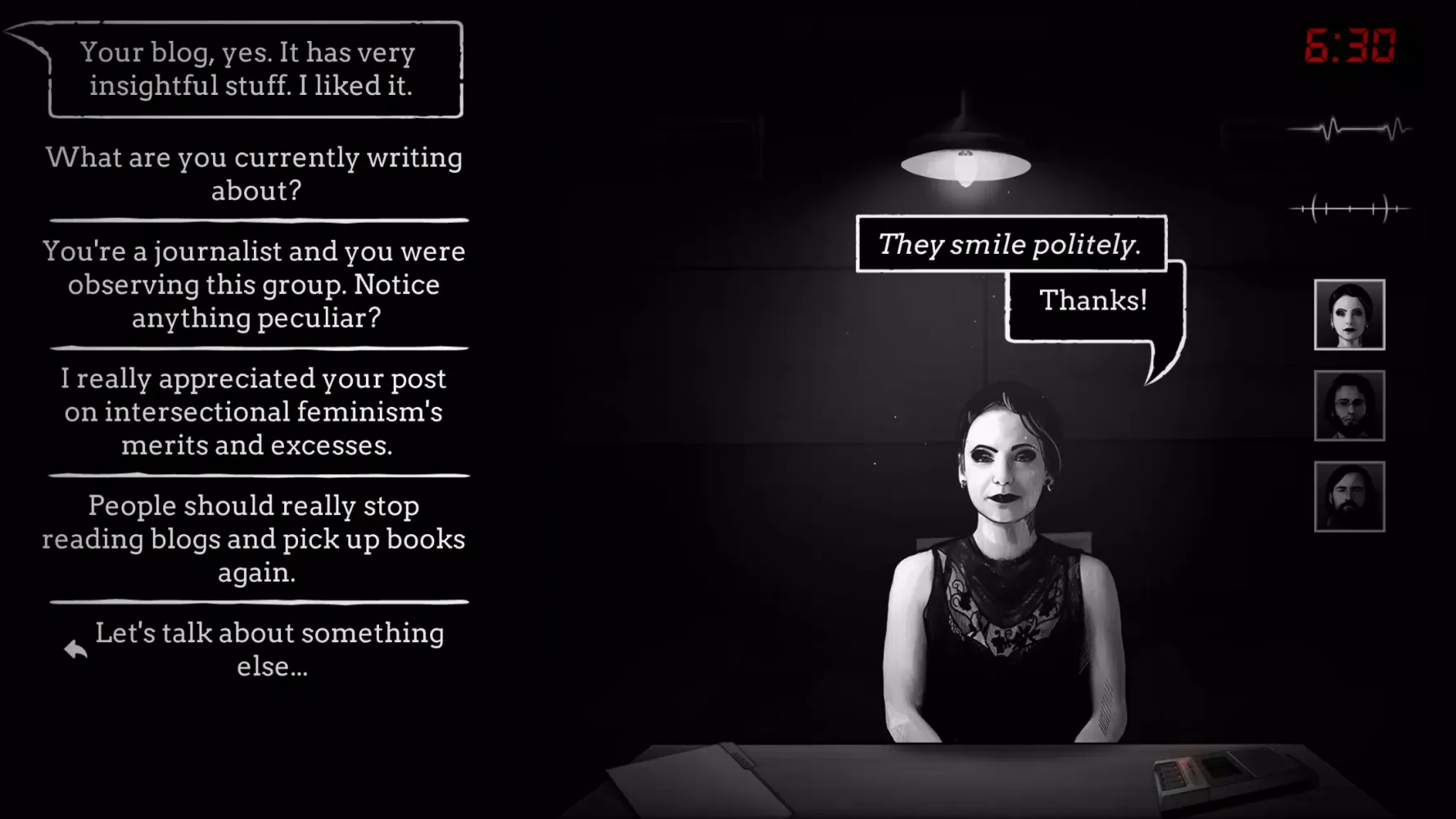 Screenshot di Interrogation