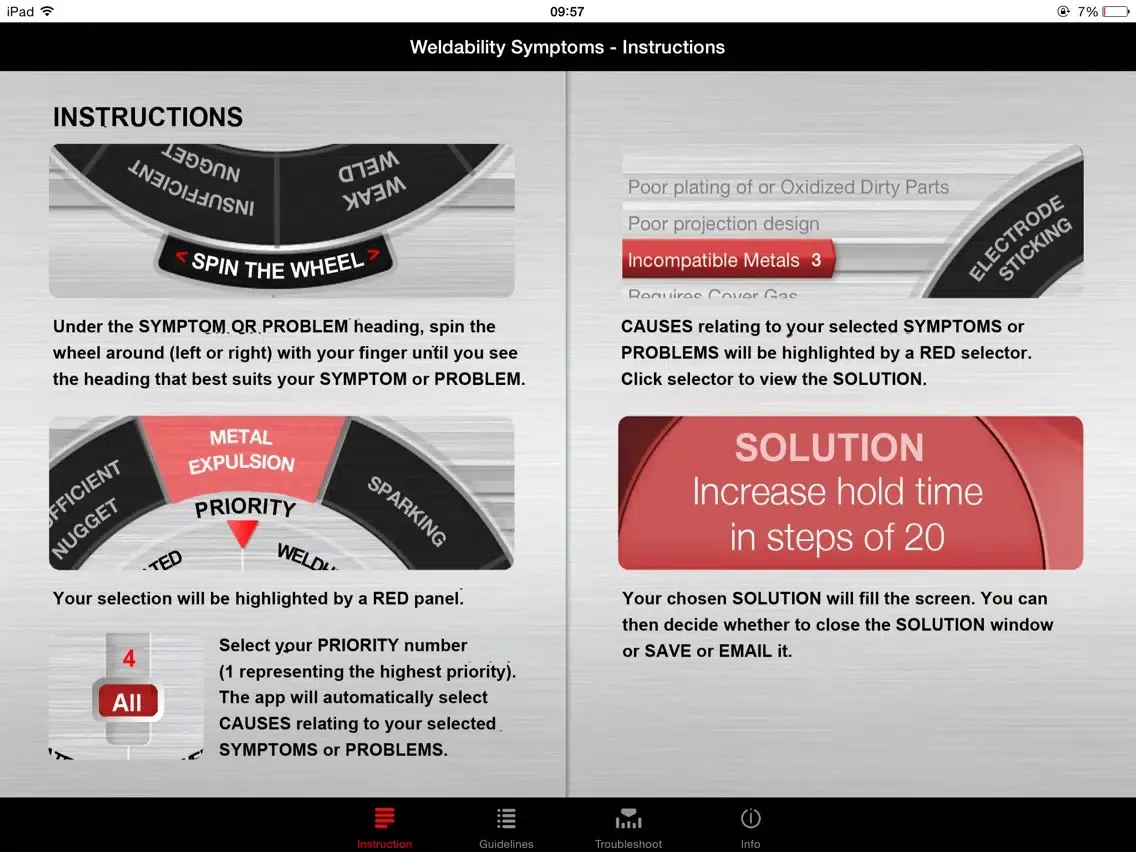 Resistance Spot Welding Troubleshooting iPad 应用截图