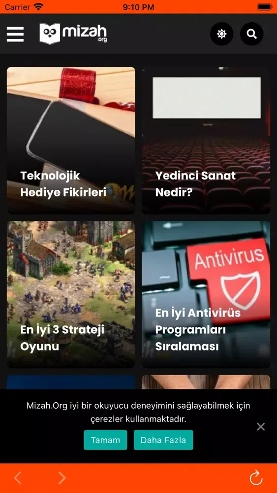 Captures d'écran de Mizah,Sanat&Edebiyat Haberleri