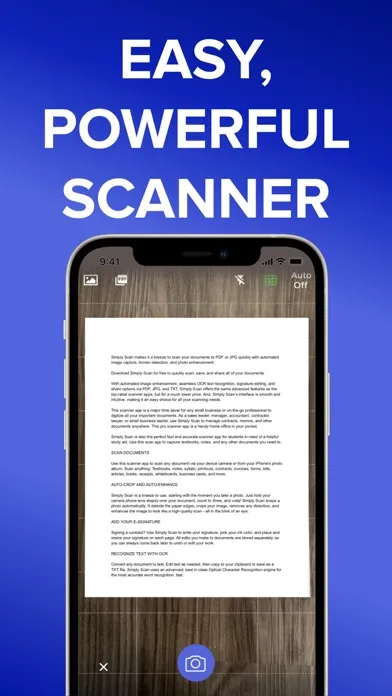 Capturas de tela do Simply Scan Scanner PDF Editor