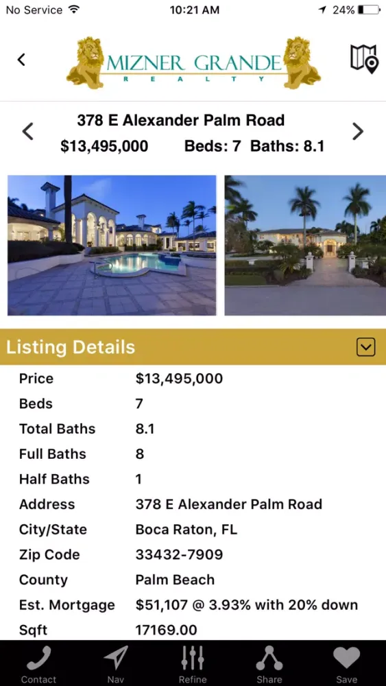 Mizner Grande Realty سکرین شاٹس