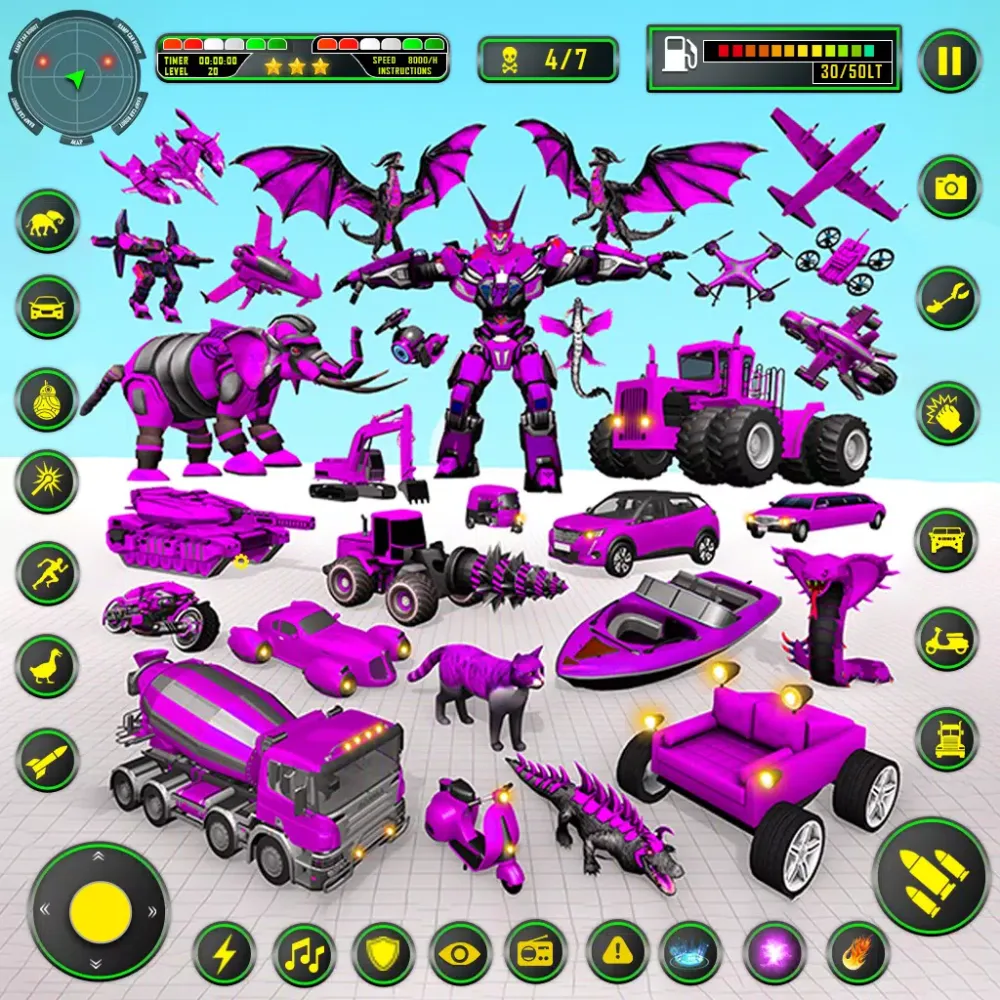 Elephant Robot Car: Robot Game应用截图