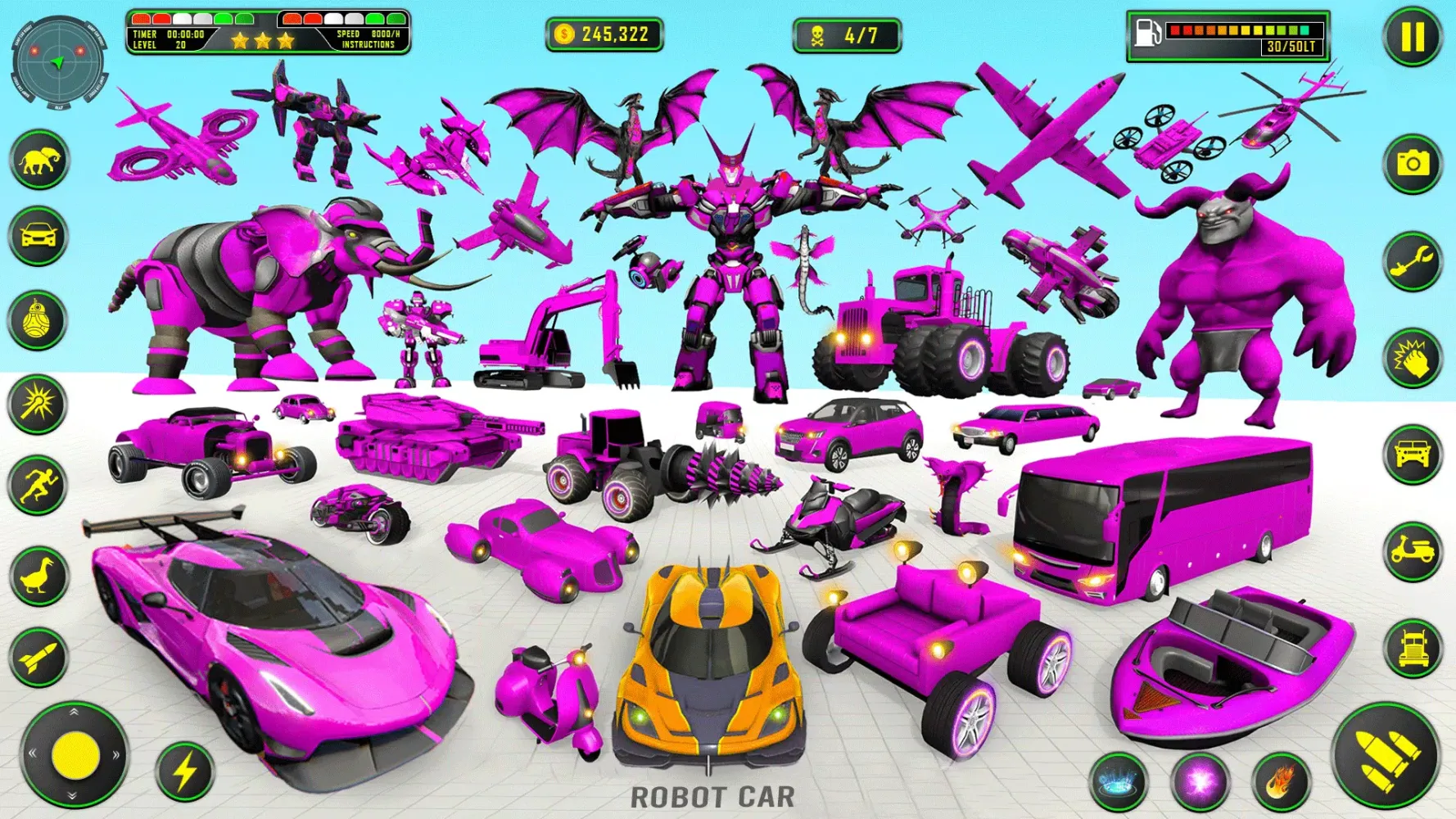 Elephant Robot Car: Robot Game应用截图