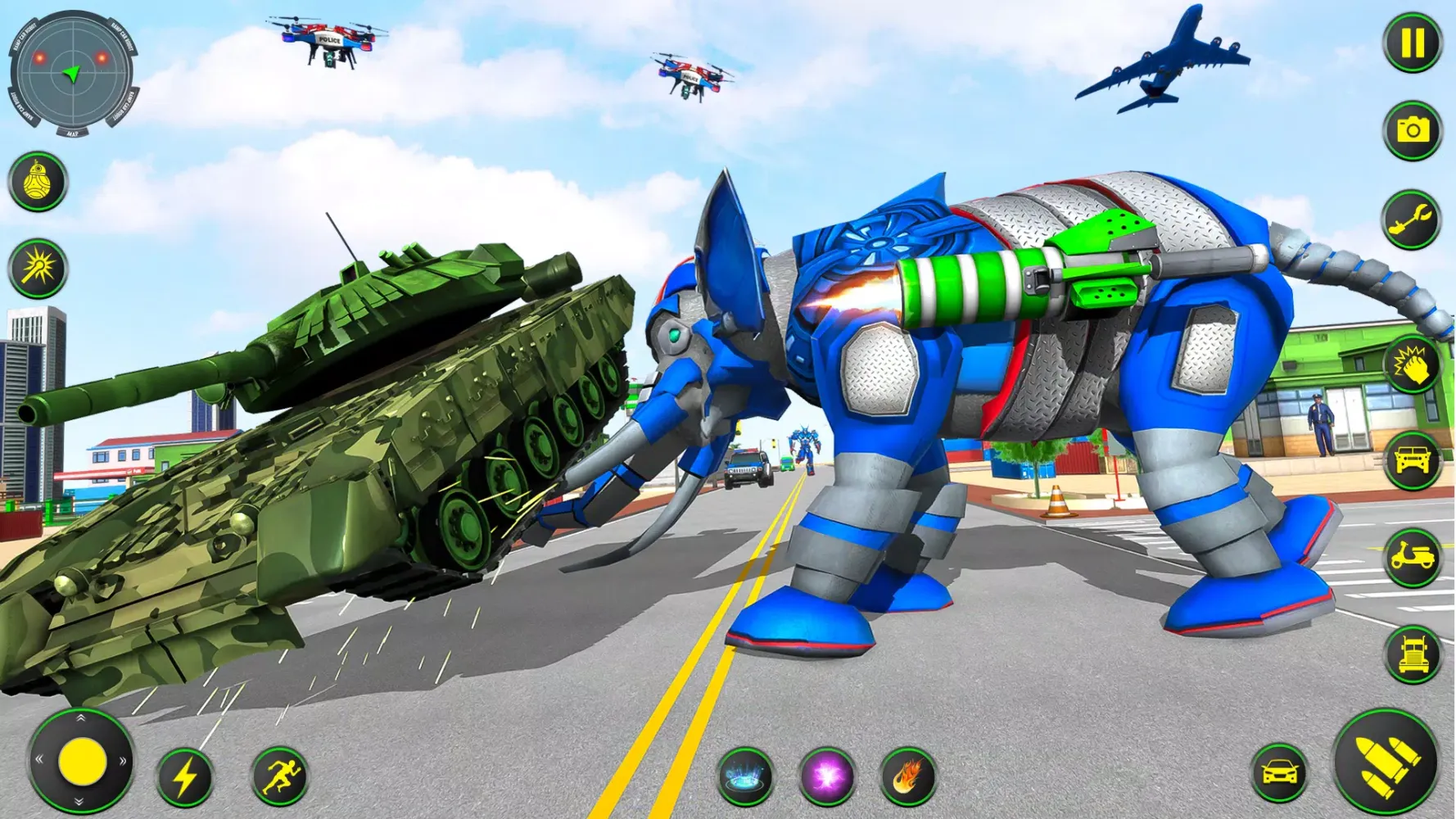 Elephant Robot Car: Robot Game应用截图