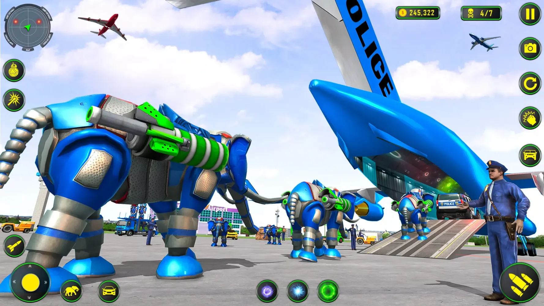 Elephant Robot Car: Robot Game应用截图