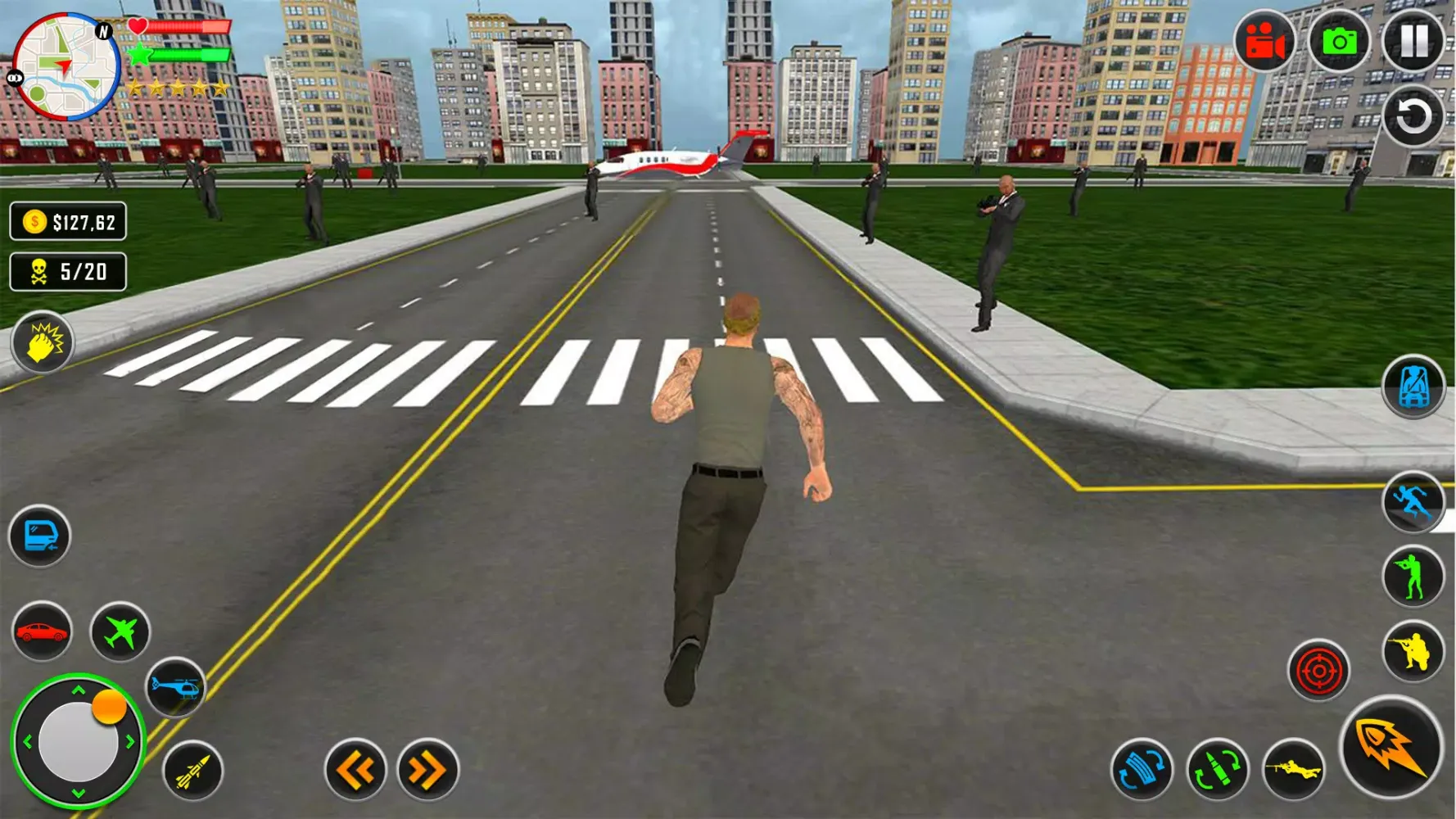ภาพหน้าจอของ Vegas Crime Airplane Transport
