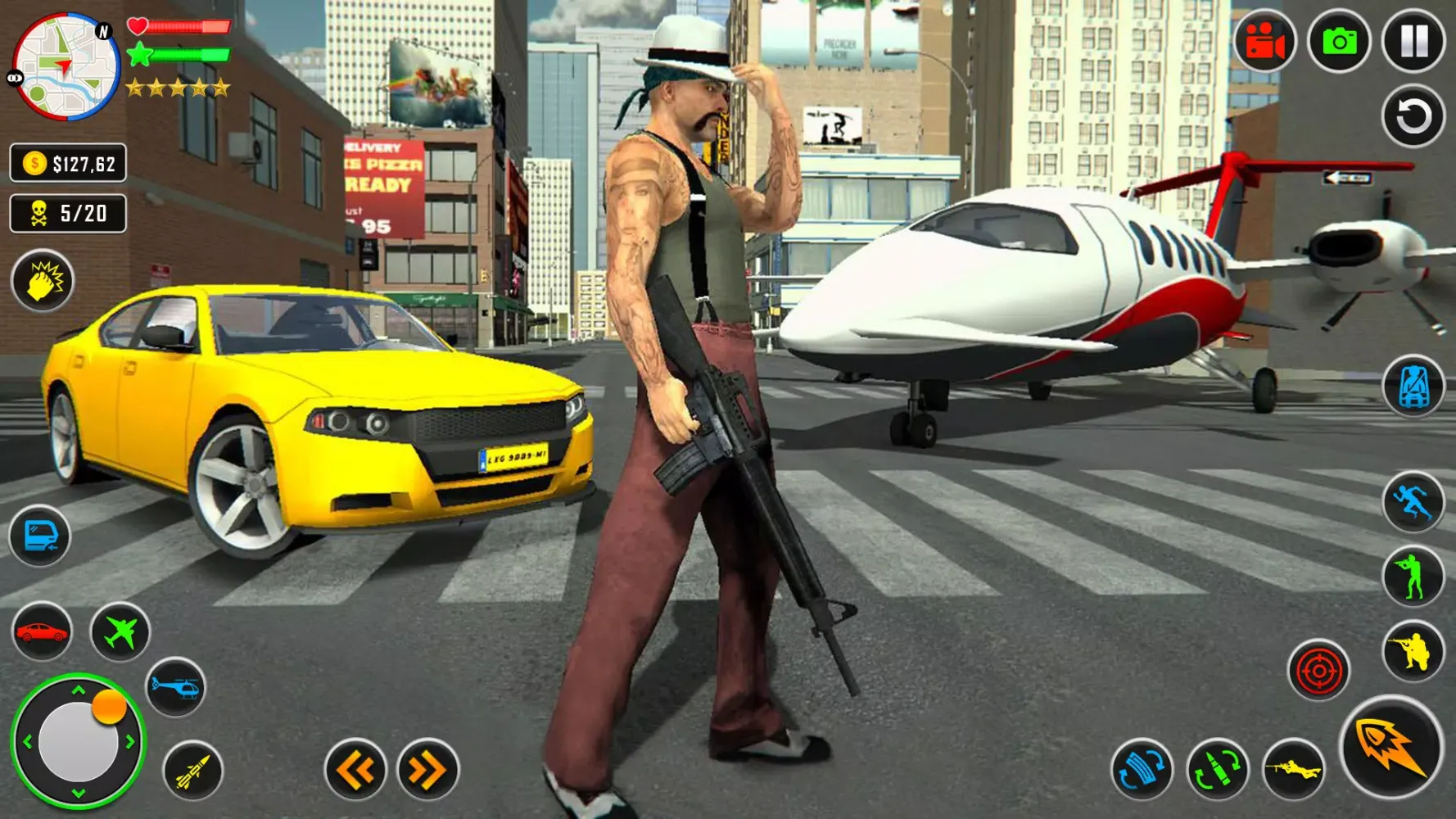 ภาพหน้าจอของ Vegas Crime Airplane Transport